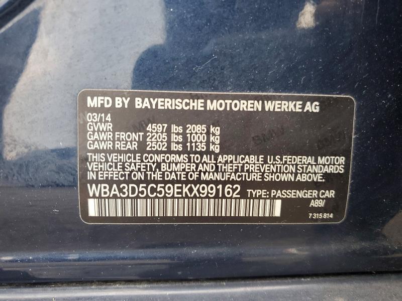 65136576 :رقم المزاد ، WBA3D5C59EKX99162 vin ، 2014 Bmw 328 مزاد بيع