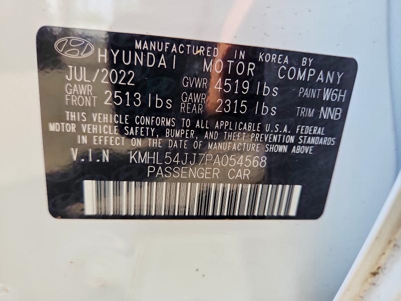 65290446 :رقم المزاد ، KMHL54JJ7PA054568 vin ، 2023 Hyundai Sonata Hybrid مزاد بيع