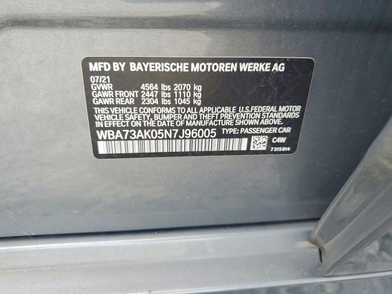 Aukcja sprzedaży 2022 Bmw 228xi, vin: WBA73AK05N7J96005, numer aukcji: 64633796