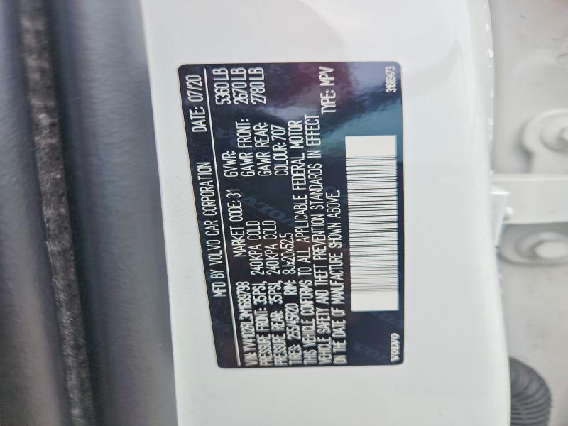 Aukcja sprzedaży 2021 Volvo Xc60, vin: YV4102RL3M1689798, numer aukcji: 66522276