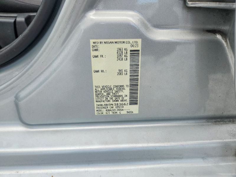 2023 Nissan Altima მანქანა იყიდება აუქციონზე, vin: 1N4BL4BV3PN383662, აუქციონის ნომერი: 62425656