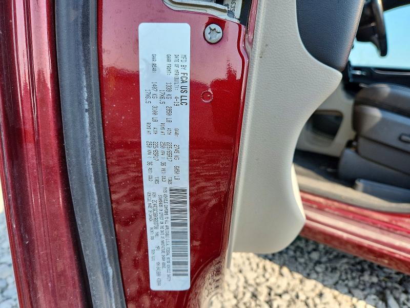 Auction sale of the 2019 Dodge Grand Caravan, vin: 2C4RDGCG6KR693730, lot number: 65372556