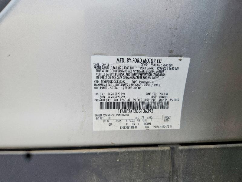 Продажа на аукционе авто 2013 Ford Taurus, vin: 1FAHP2KT2DG136392, номер лота: 65179886