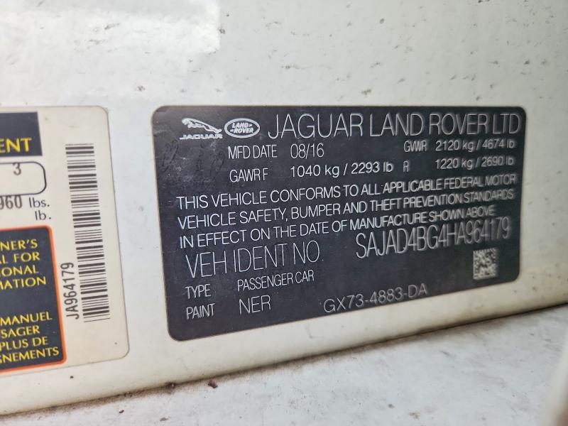 Продаж на аукціоні авто 2017 Jaguar Xe, vin: SAJAD4BG4HA964179, номер лоту: 66760796