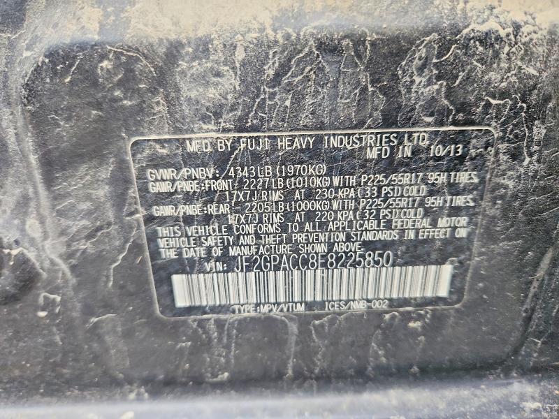 64383946 :رقم المزاد ، JF2GPACC8E8225850 vin ، 2014 Subaru Xv Crosstrek مزاد بيع