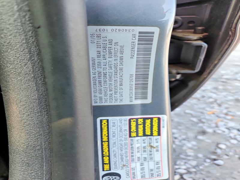 Aukcja sprzedaży 2005 Volkswagen Passat, vin: WVWCD63B95E126708, numer aukcji: 64477576
