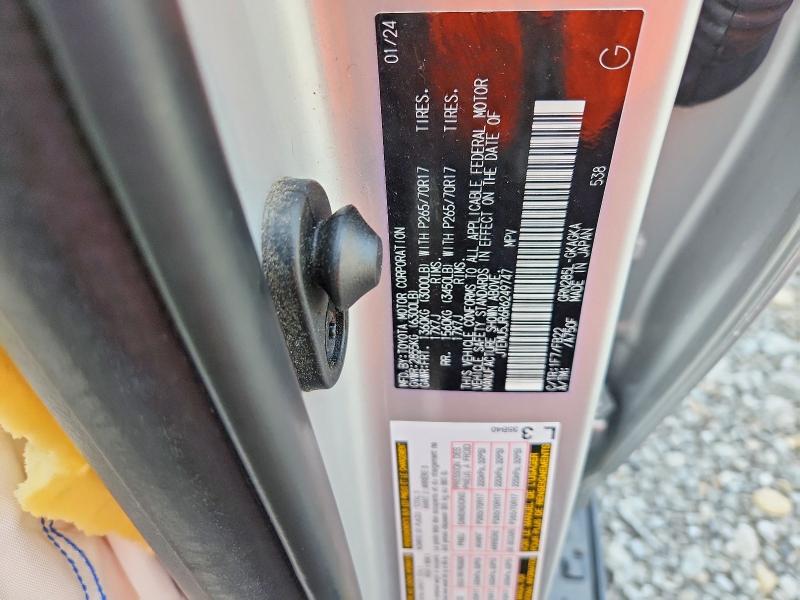 2024 Toyota 4runner მანქანა იყიდება აუქციონზე, vin: JTEMU5JR6R6249747, აუქციონის ნომერი: 64431436
