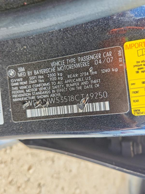 Продажа на аукционе авто 2008 Bmw 550i, vin: WDANW53518CT49250, номер лота: 66463556