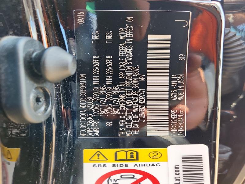 63771886 :رقم المزاد ، JTJBARBZ1H2097471 vin ، 2017 Lexus Nx 200t مزاد بيع