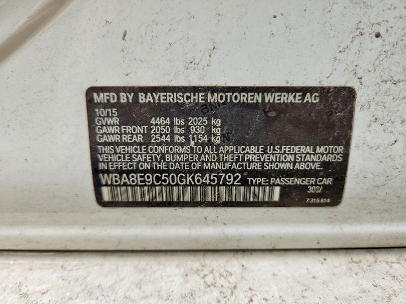 Aukcja sprzedaży 2016 Bmw 328, vin: WBA8E9C50GK645792, numer aukcji: 66083616