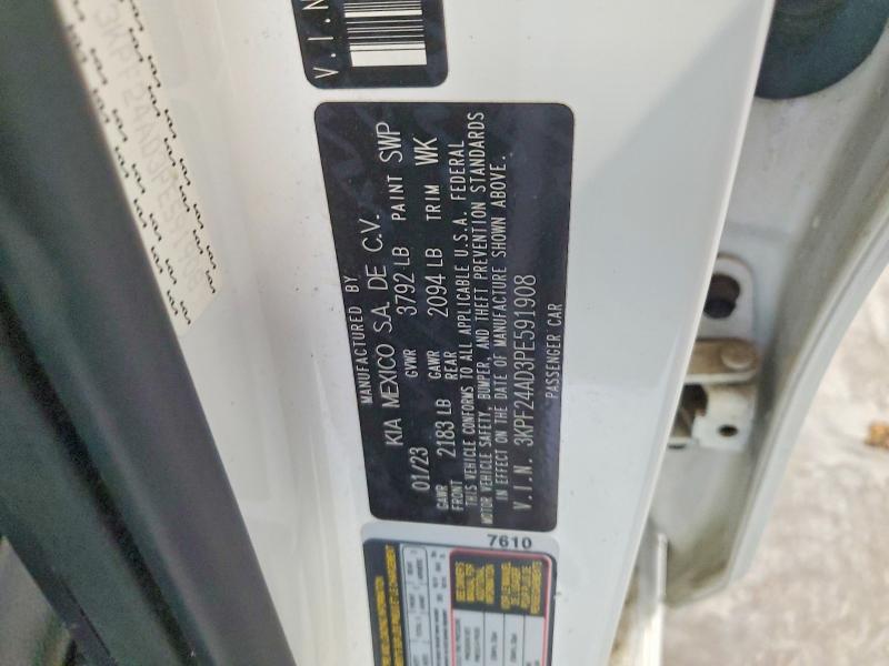 Aukcja sprzedaży 2023 Kia Forte, vin: 3KPF24AD3PE591908, numer aukcji: 63566326