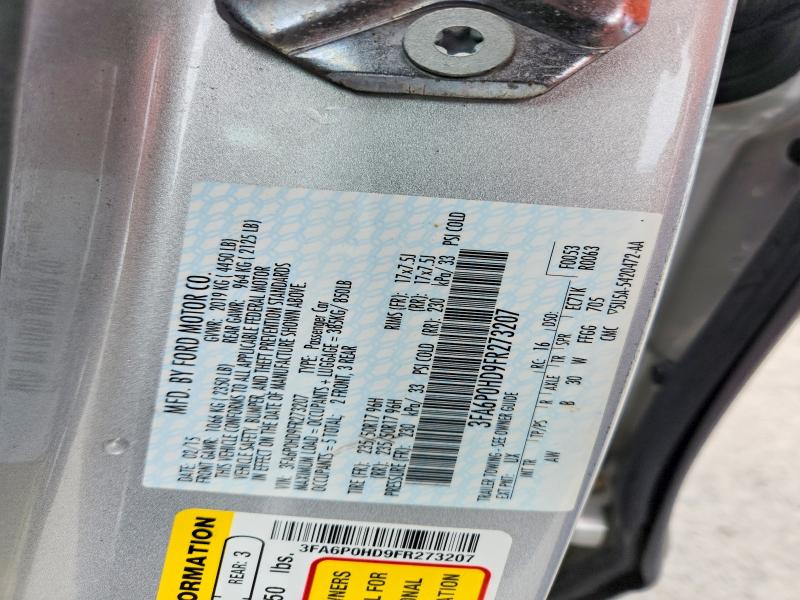 Продажа на аукционе авто 2015 Ford Fusion, vin: 3FA6P0HD9FR273207, номер лота: 66978176