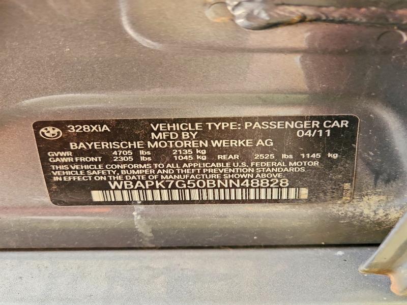 Aukcja sprzedaży 2011 Bmw 328, vin: WBAPK7G50BNN48828, numer aukcji: 64067616
