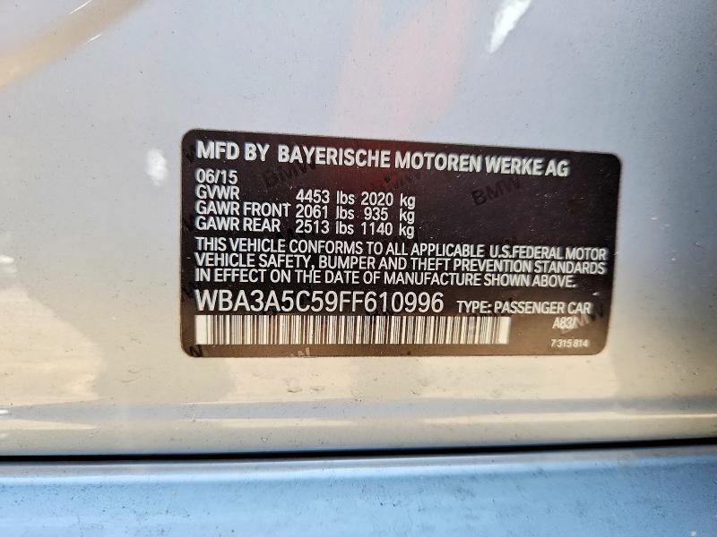 Продажа на аукционе авто 2015 Bmw 328, vin: WBA3A5C59FF610996, номер лота: 64463126