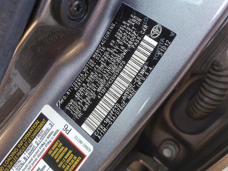 Продажа на аукционе авто 2016 Toyota Camry, vin: 4T1BF1FK2GU590870, номер лота: 64950526