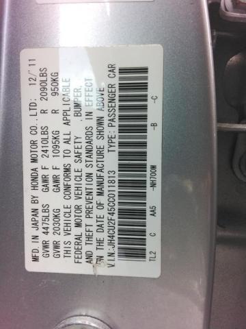 66415936 :رقم المزاد ، JH4CU2F45CC011813 vin ، 2012 Acura Tsx مزاد بيع