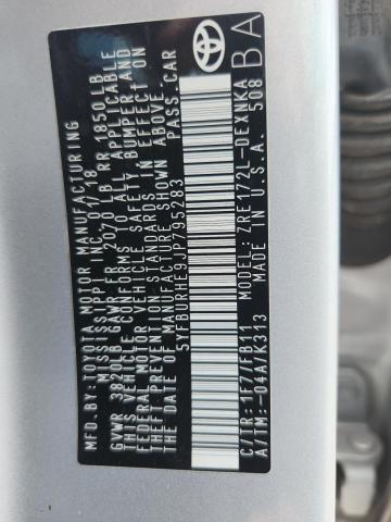 64639156 :رقم المزاد ، 5YFBURHE9JP795283 vin ، 2018 Toyota Corolla مزاد بيع