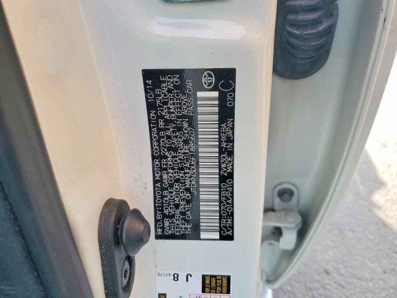 Auction sale of the 2015 Toyota Prius, vin: JTDKN3DU6F1885607, lot number: 65823906