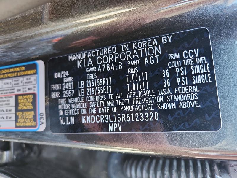Aukcja sprzedaży 2024 Kia Niro, vin: KNDCR3L15R5123320, numer aukcji: 64846746