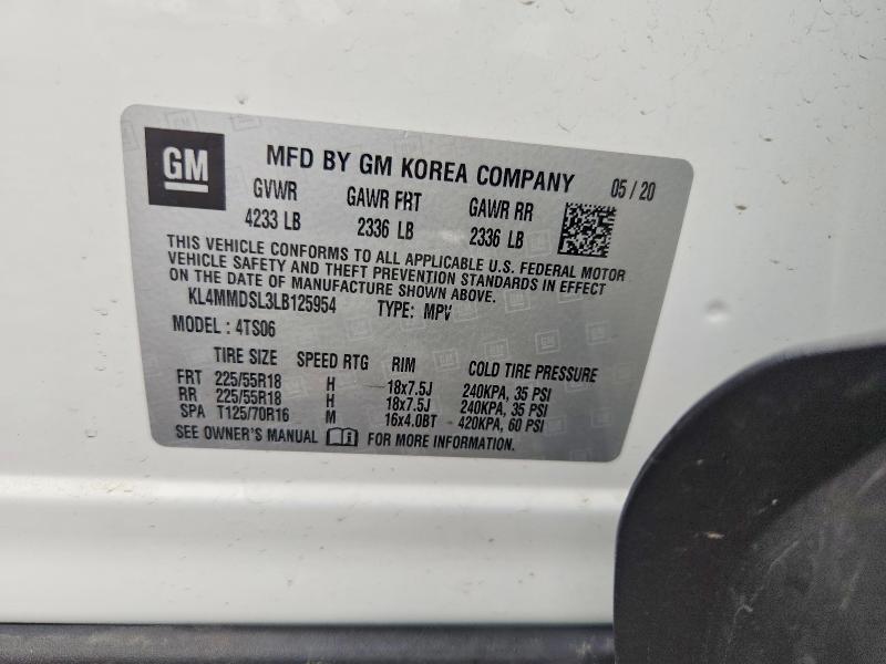 Aukcja sprzedaży 2020 Buick Encore Gx, vin: KL4MMDSL3LB125954, numer aukcji: 64238846