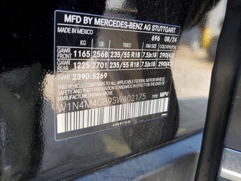 Продажа на аукционе авто 2025 Mercedes-benz Glb, vin: W1N4M4GB9SW402175, номер лота: 62149836