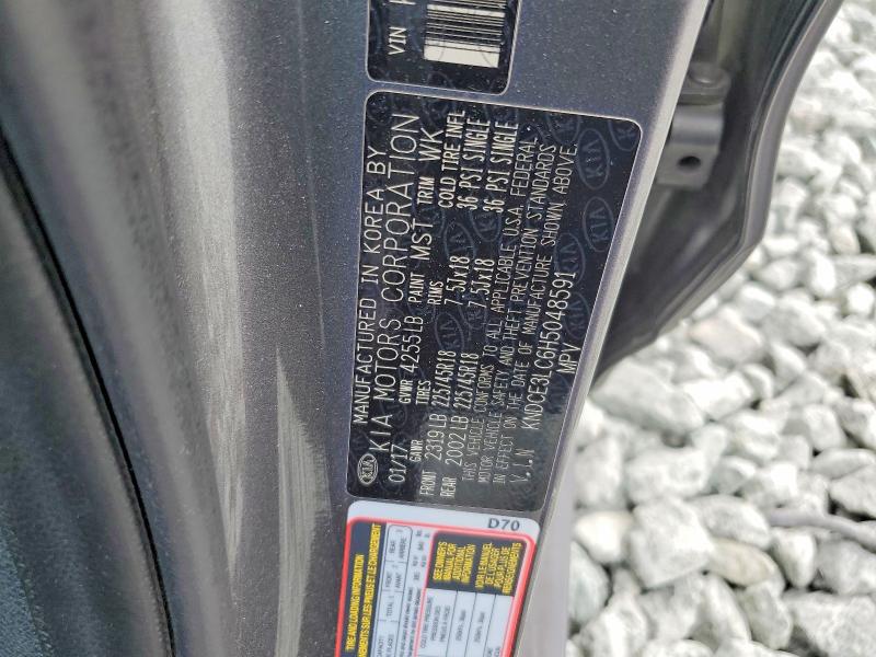 66633456 :رقم المزاد ، KNDCE3LC6H5048591 vin ، 2017 Kia Niro مزاد بيع