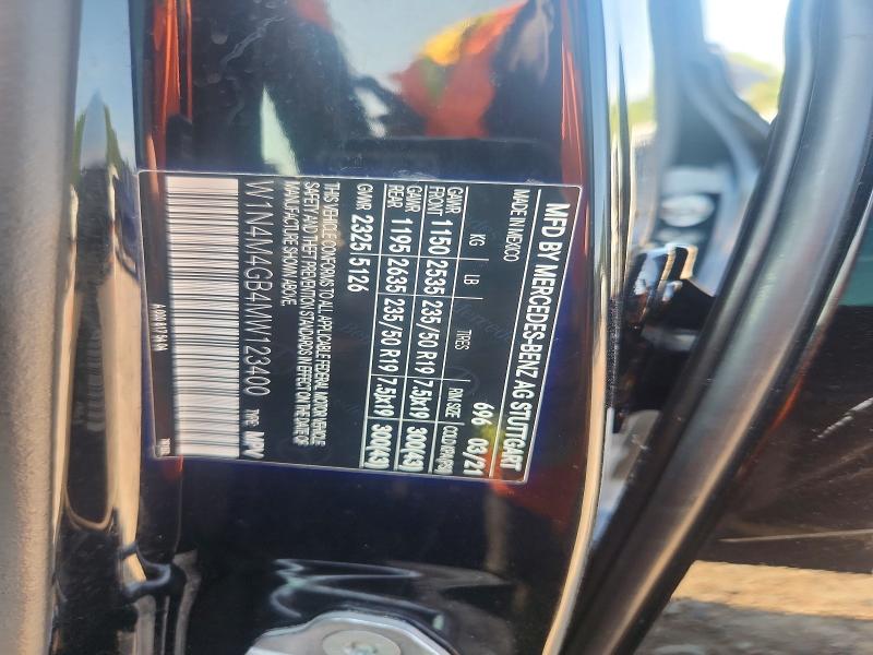 Aukcja sprzedaży 2021 Mercedes-benz Glb, vin: W1N4M4GB4MW123400, numer aukcji: 64732366
