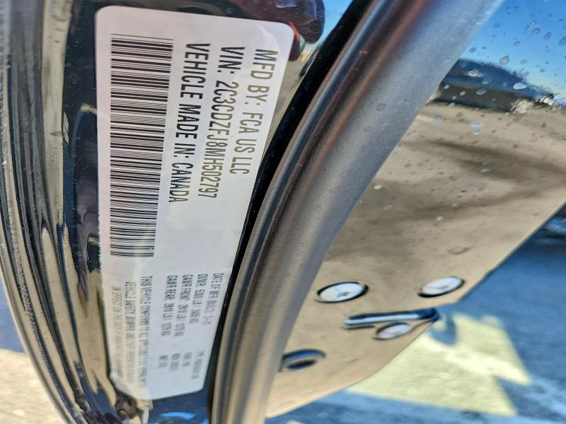 2021 Dodge Challenger მანქანა იყიდება აუქციონზე, vin: 2C3CDZFJ8MH502797, აუქციონის ნომერი: 65411116