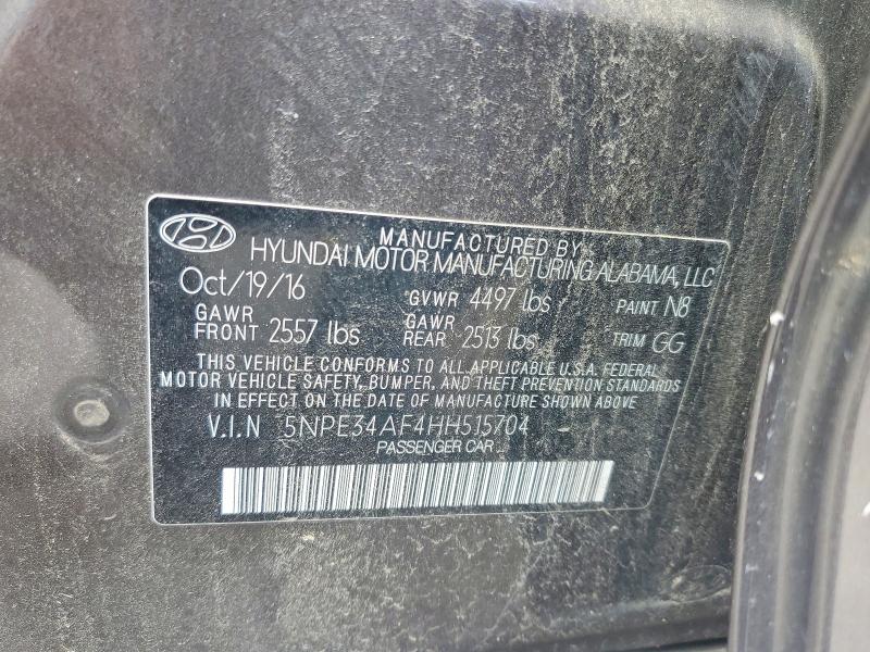 Продажа на аукционе авто 2017 Hyundai Sonata, vin: 5NPE34AF4HH515704, номер лота: 66722216