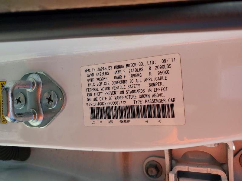 Aukcja sprzedaży 2012 Acura Tsx, vin: JH4CU2F69CC001772, numer aukcji: 65706546