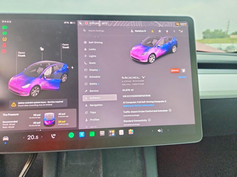 Продажа на аукционе авто 2021 Tesla Model Y, vin: 5YJYGDEE5MF267846, номер лота: 63591066