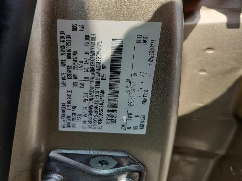 Aukcja sprzedaży 2018 Ford Escape, vin: 1FMCU9GD3JUB53640, numer aukcji: 64471596
