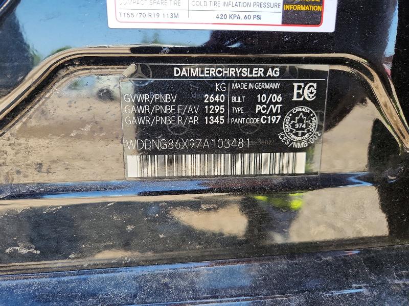 Aukcja sprzedaży 2007 Mercedes-benz S, vin: WDDNG86X97A103481, numer aukcji: 62357746