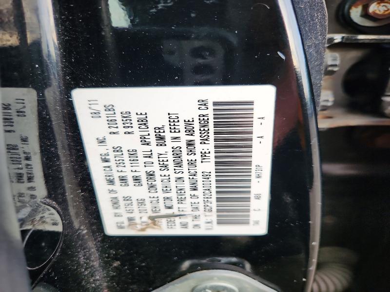 Продаж на аукціоні авто 2012 Honda Accord, vin: 1HGCP3F82CA000492, номер лоту: 63309466