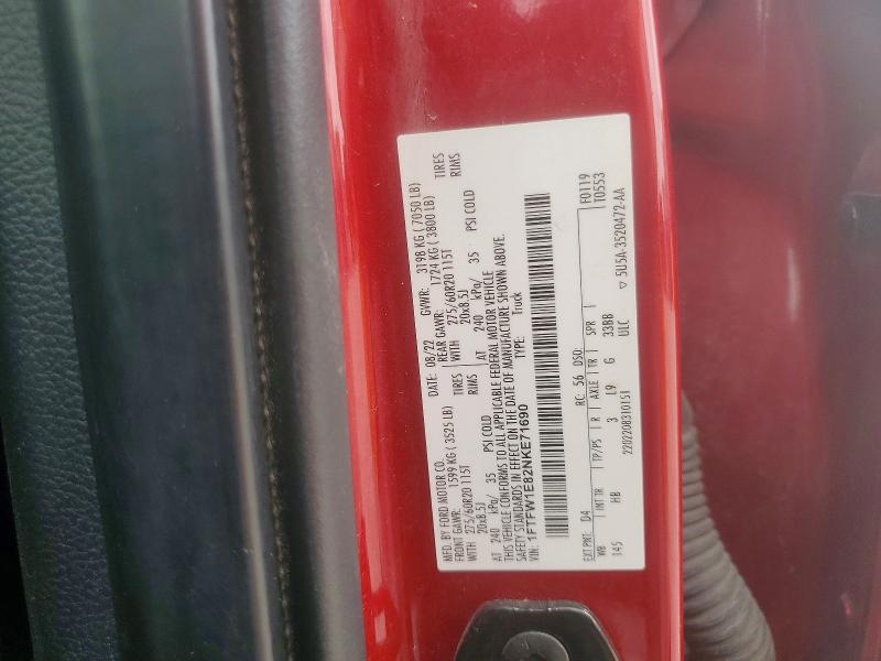 Aukcja sprzedaży 2022 Ford F150, vin: 1FTFW1E82NKE71690, numer aukcji: 66384466