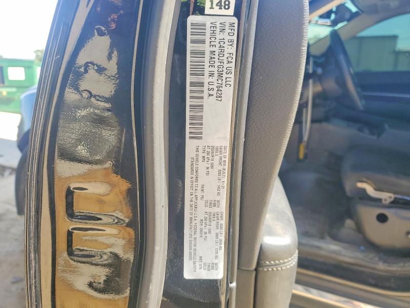 2021 Dodge Durango მანქანა იყიდება აუქციონზე, vin: 1C4RDJFG3MC764287, აუქციონის ნომერი: 65124096