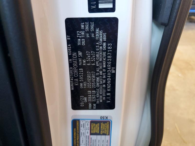 2024 Kia Carnival მანქანა იყიდება აუქციონზე, vin: KNDNB4H34R6387183, აუქციონის ნომერი: 64289256