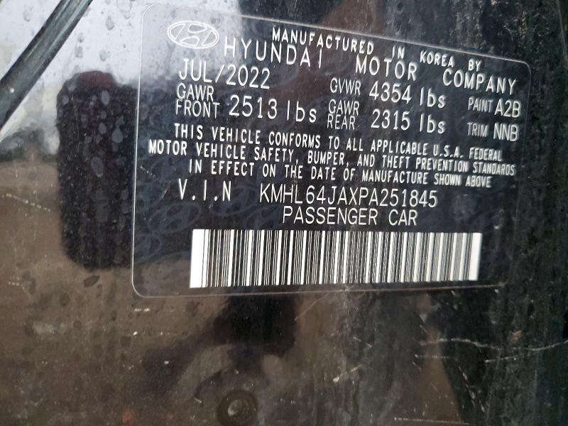 2023 Hyundai Sonata მანქანა იყიდება აუქციონზე, vin: KMHL64JAXPA251845, აუქციონის ნომერი: 63356916