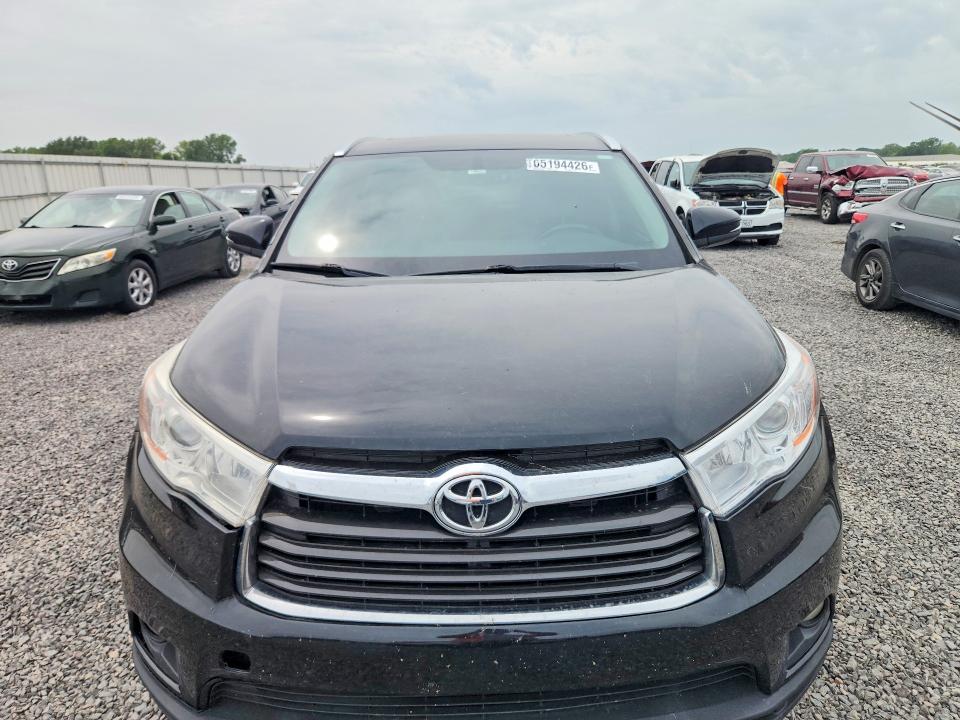 Aukcja sprzedaży 2015 Toyota Highlander, vin: 5TDJKRFH8FS148726, numer aukcji: 65194426