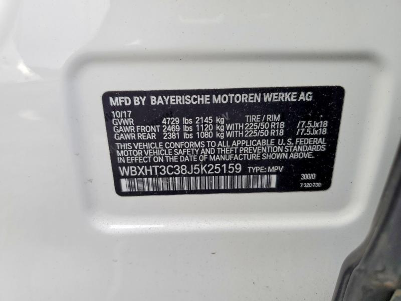 Aukcja sprzedaży 2018 Bmw X1, vin: WBXHT3C38J5K25159, numer aukcji: 66378136