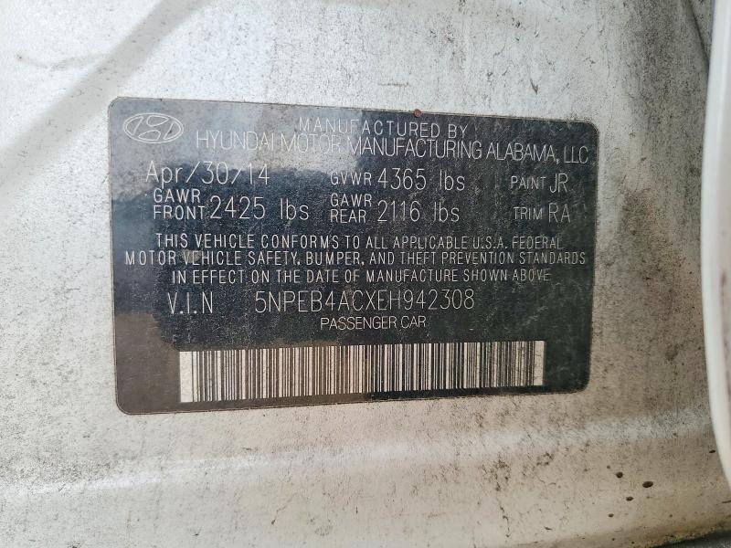 Продажа на аукционе авто 2014 Hyundai Sonata, vin: 5NPEB4ACXEH942308, номер лота: 66702836