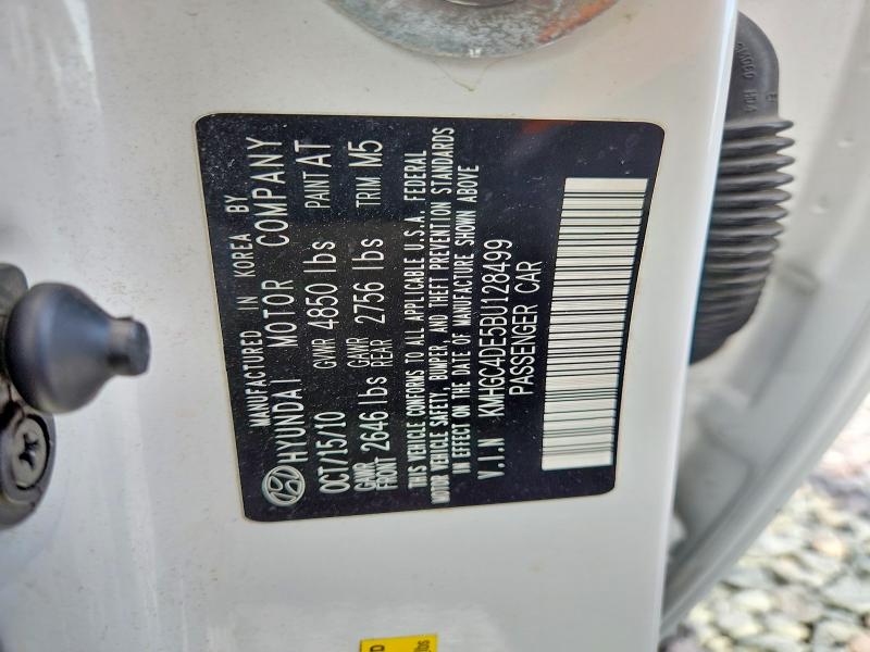 Aukcja sprzedaży 2011 Hyundai Genesis, vin: KMHGC4DE5BU128499, numer aukcji: 66289756