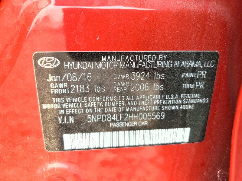 Aukcja sprzedaży 2017 Hyundai Elantra, vin: 5NPD84LF2HH005569, numer aukcji: 64461586