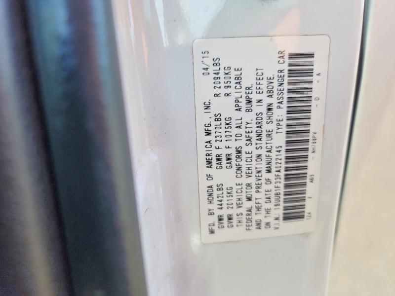 66586506 :رقم المزاد ، 19UUB1F33FA022145 vin ، 2015 Acura Tlx مزاد بيع