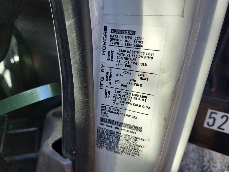 Продаж на аукціоні авто 2022 International Mv607, vin: 3HAEUMML6NL605961, номер лоту: 65178406