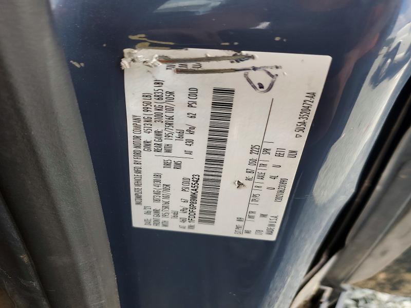 Aukcja sprzedaży 2021 Ford Transit, vin: 1FDDF6P89MKA55423, numer aukcji: 63450016