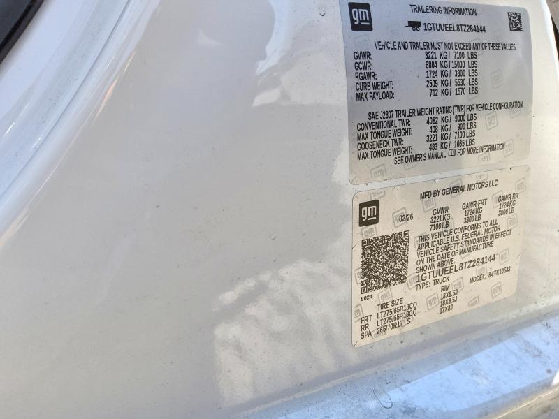 63714776 :رقم المزاد ، 1GTUUEEL8TZ284144 vin ، 2026 Gmc Sierra مزاد بيع