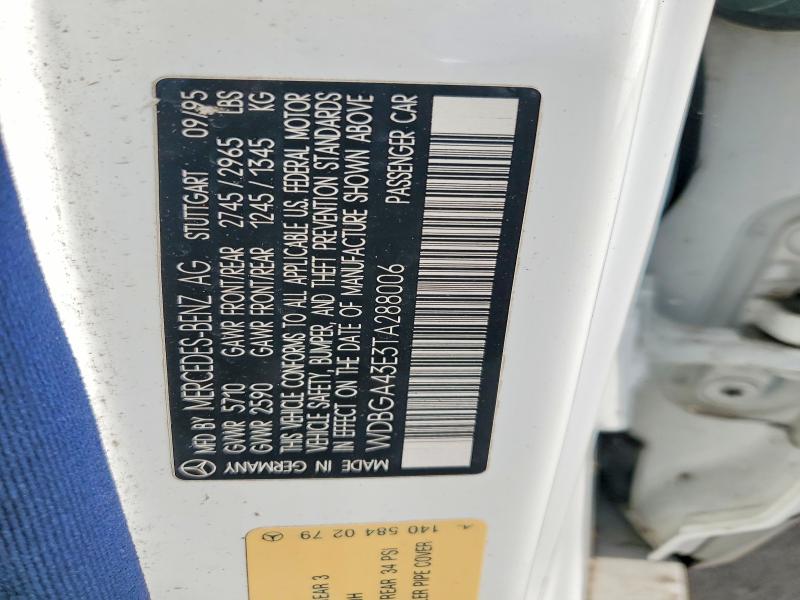 Продажа на аукционе авто 1996 Mercedes-benz S, vin: WDBGA43E3TA288006, номер лота: 64478456