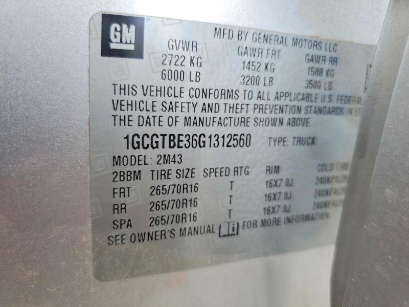 Продажа на аукционе авто 2016 Chevrolet Colorado, vin: 1GCGTBE36G1312560, номер лота: 64342086