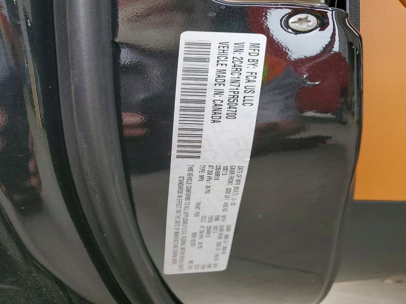 64945986 :رقم المزاد ، 2C4RC1N71PR504700 vin ، 2023 Chrysler Pacifica مزاد بيع